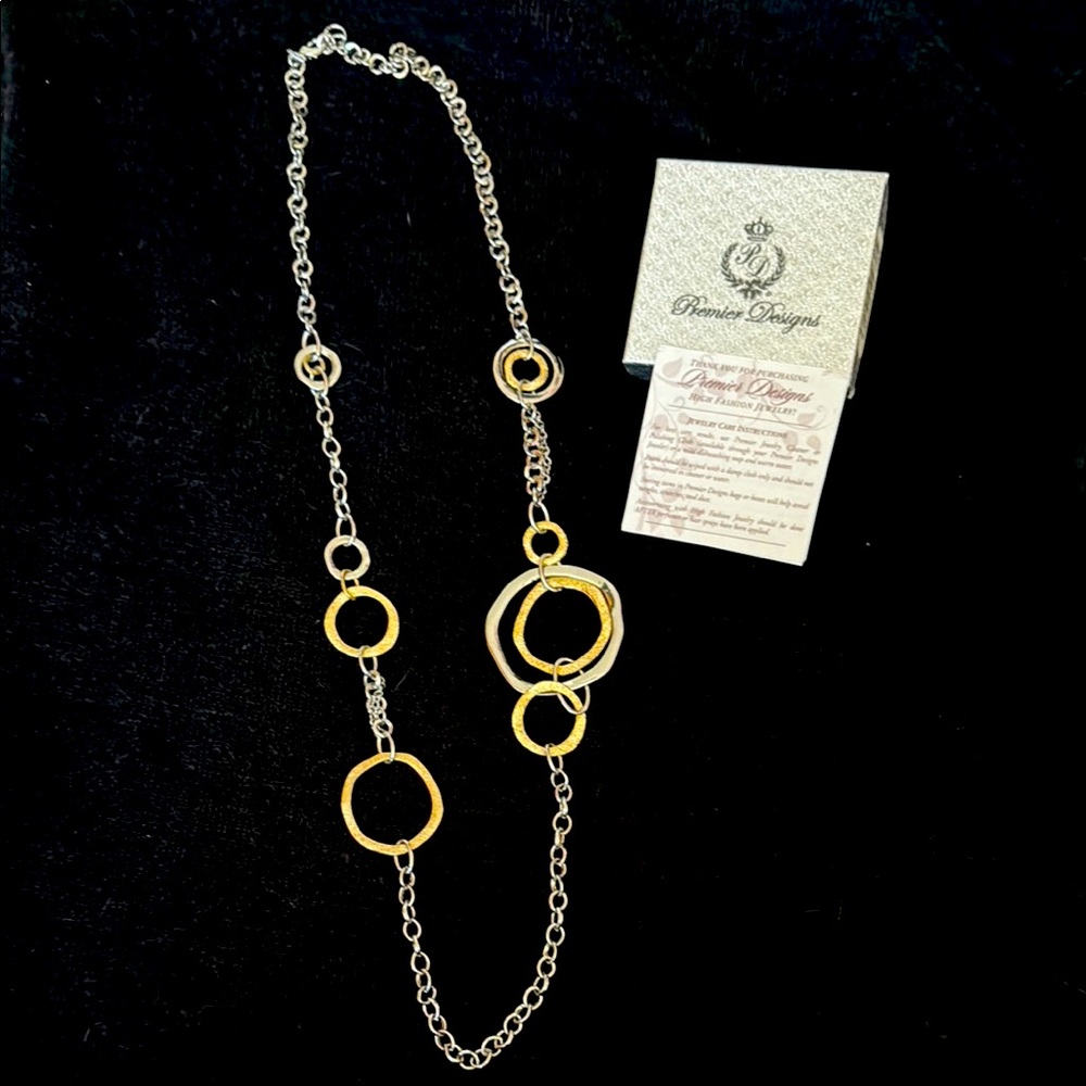Premier Designs Gold and Silver Necklace